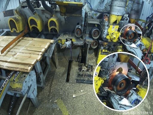 RGB camera view of the planer fire event