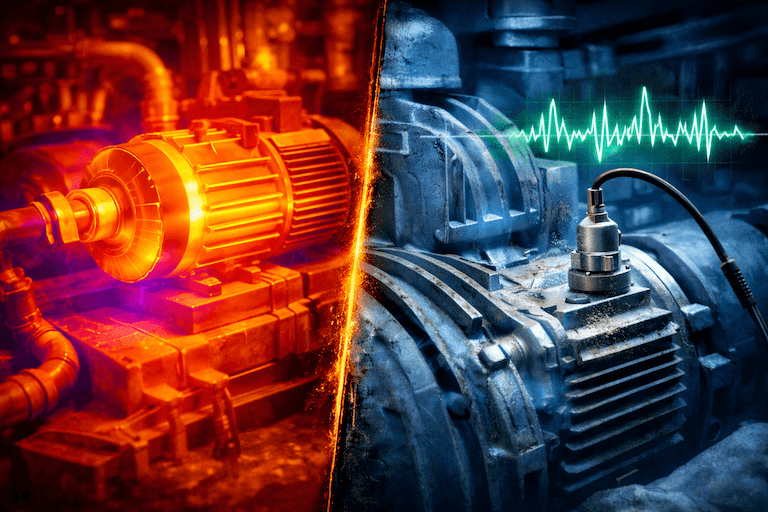 Thermal Imaging vs. Vibration Sensors: What Vibration Monitoring Can't Tell You